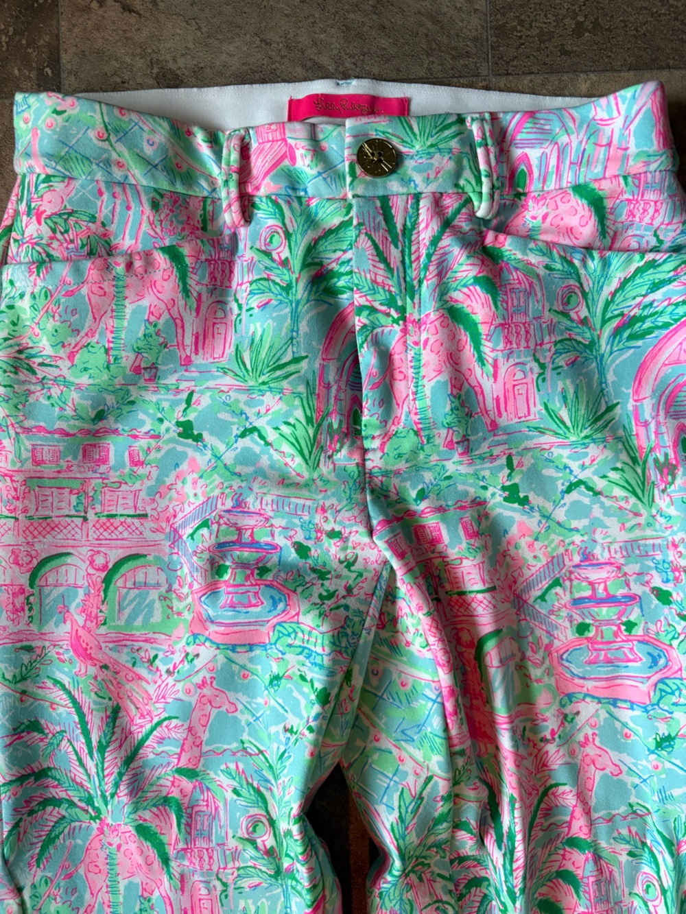 lilly pulitzer luxletic corso pants size 2